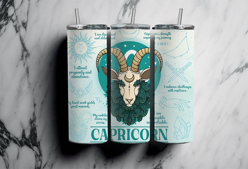 Capricorn Completed 20oz Skinny Tumbler