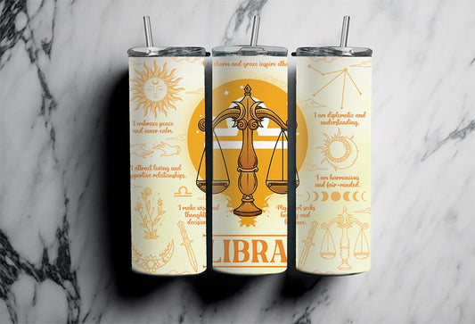 Libra Completed 20oz Skinny Tumbler