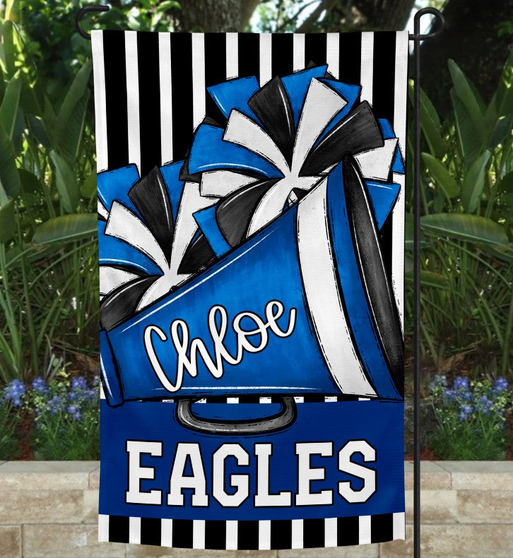 Royal Blue Cheer Garden Flag