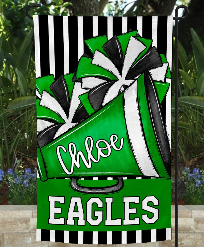 Green Cheer Garden Flag