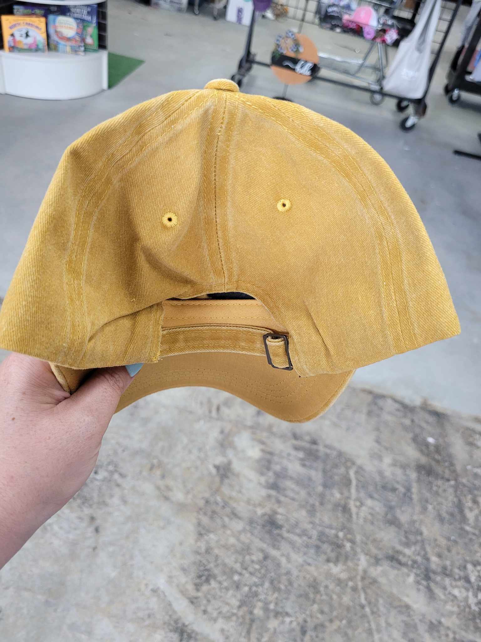 Embroidered Bean Stitch on Pigment-Dyed Twill Hat | Quick Ship