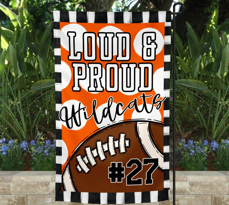 Loud & Proud Football Garden Flag