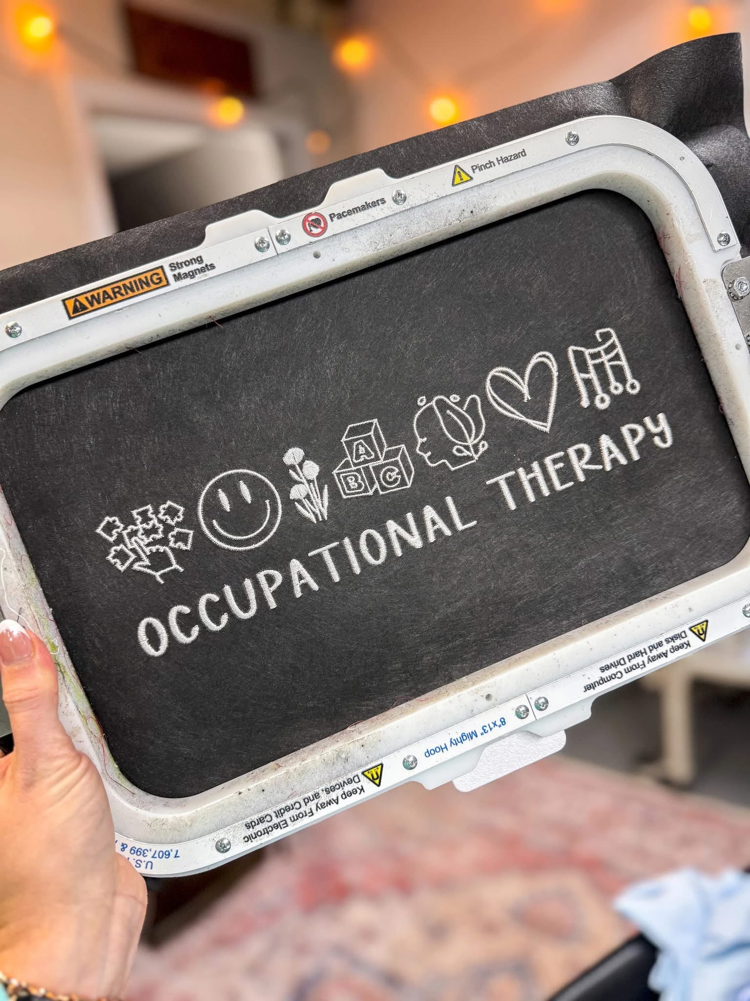 Occupational Therapy Icons Embroidered Shirt | QUICK SHIP