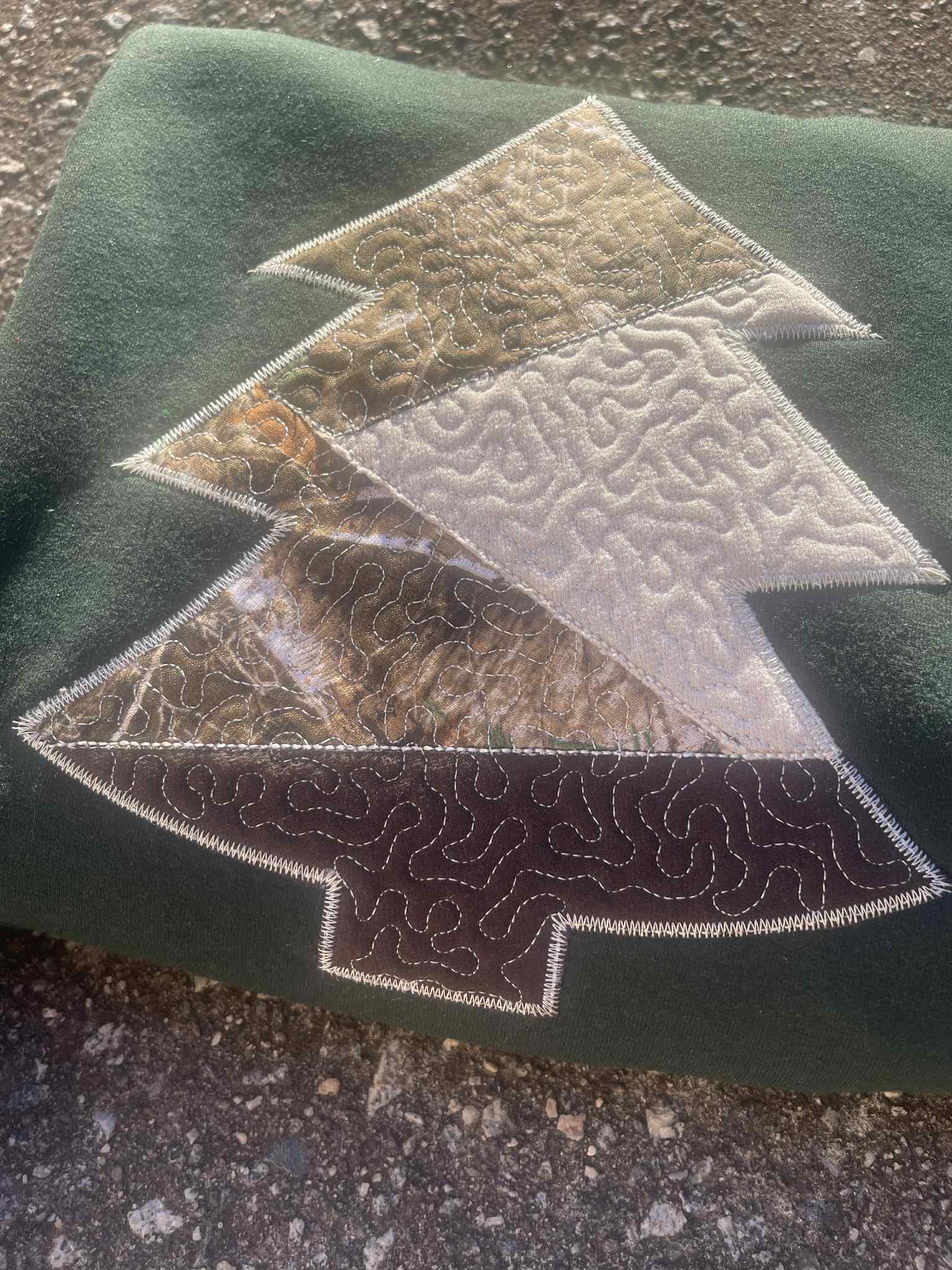 Realtree Edge Camouflage Applique Tree Embroidered Sweatshirt