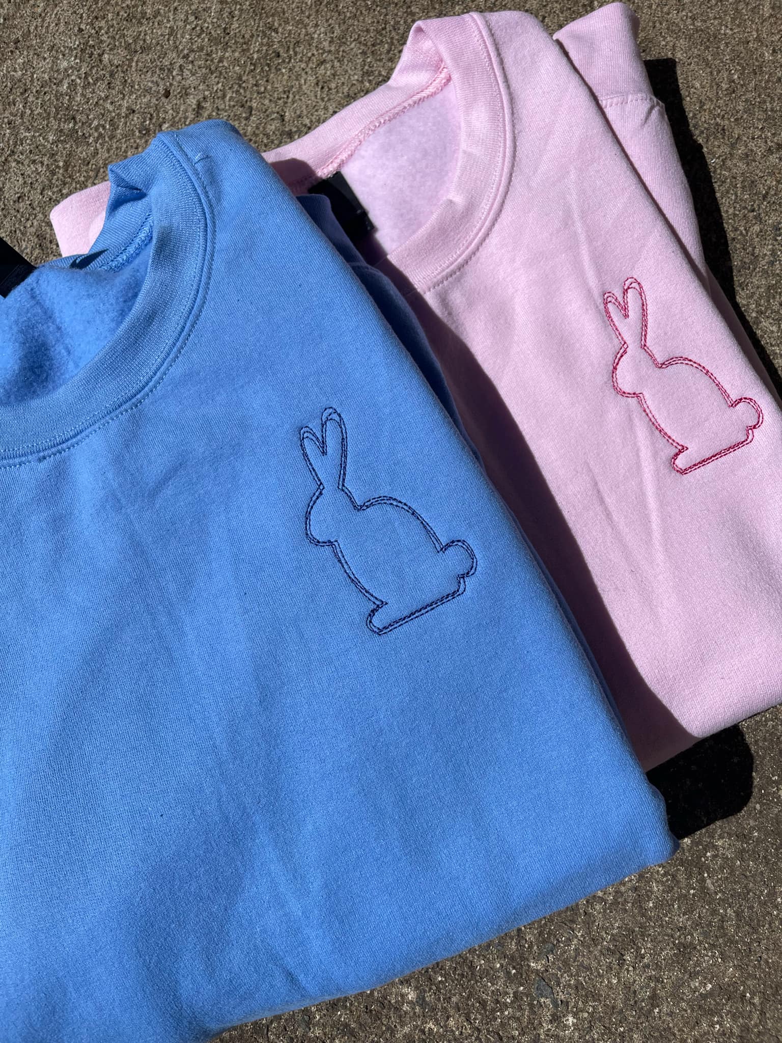 Bunny Left Chest Embroidered Sweatshirt | QUICK SHIP