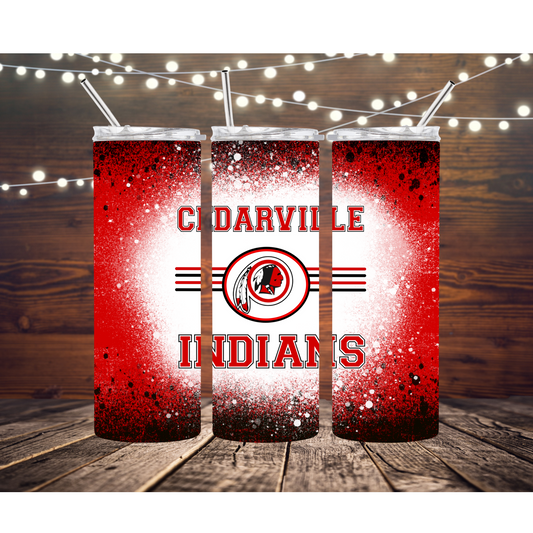 Cedarville Indians Completed 20oz Skinny Tumbler