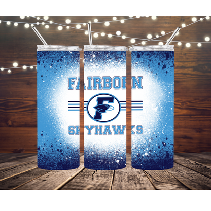 Fairborn Shyhawks Completed 20oz Skinny Tumbler