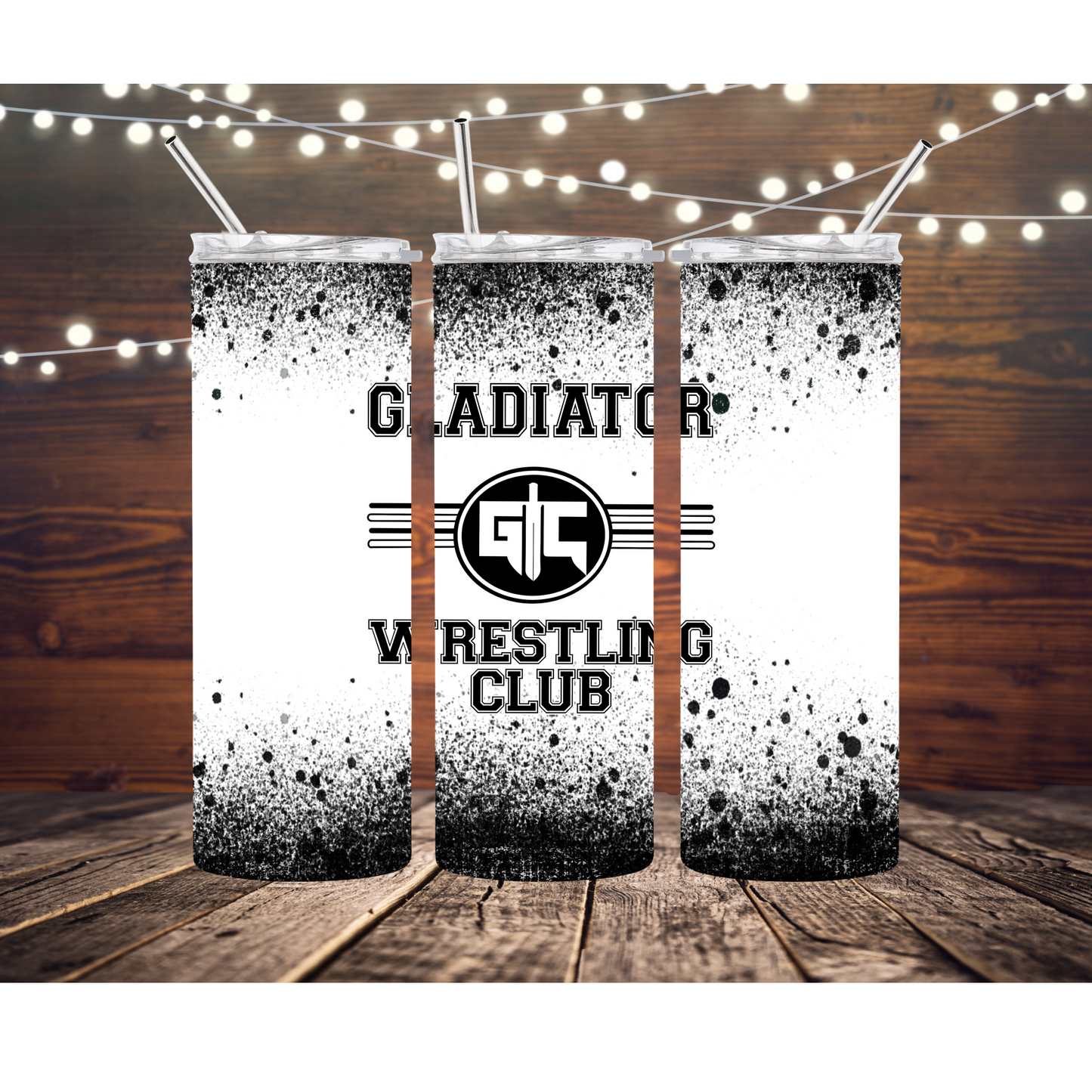 Gladiator Wrestling Club Completed 20oz Skinny Tumbler