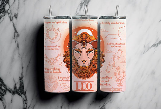 Leo Completed 20oz Skinny Tumbler