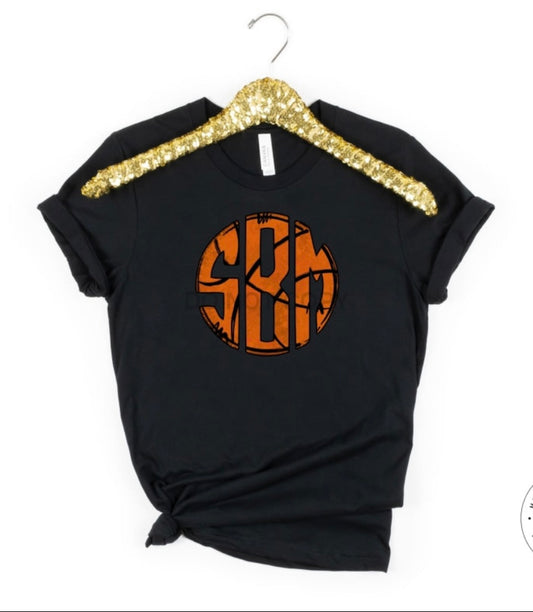 Basketball Monogram DTF Transfer