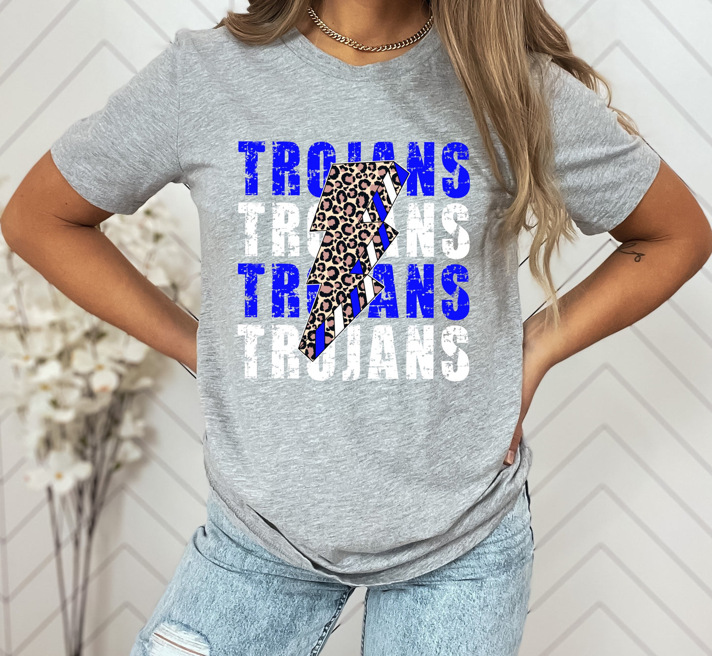 Trojans Lightning Bolt Graphic Tee