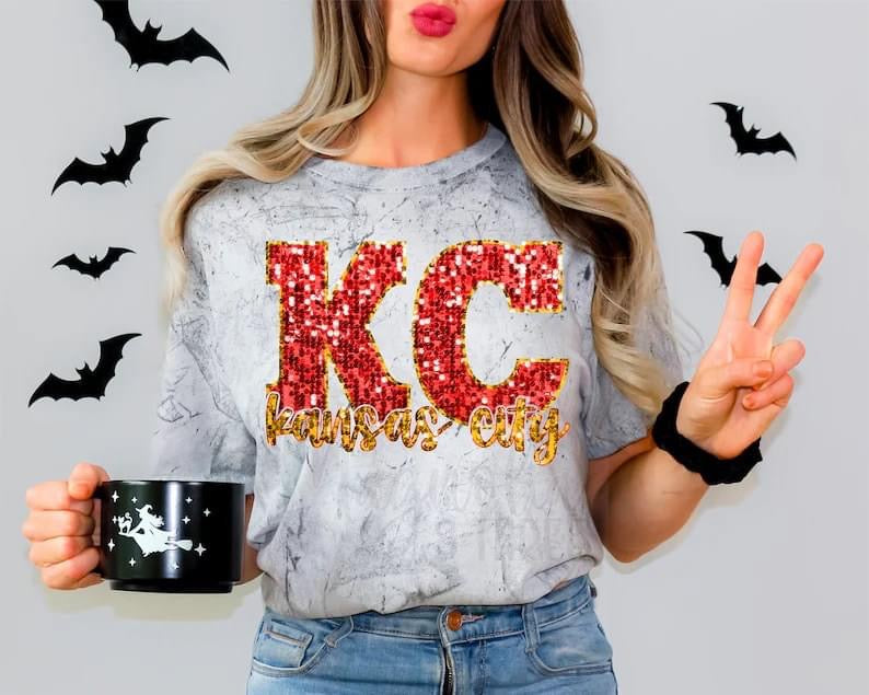 KC sequin Graphic Tee