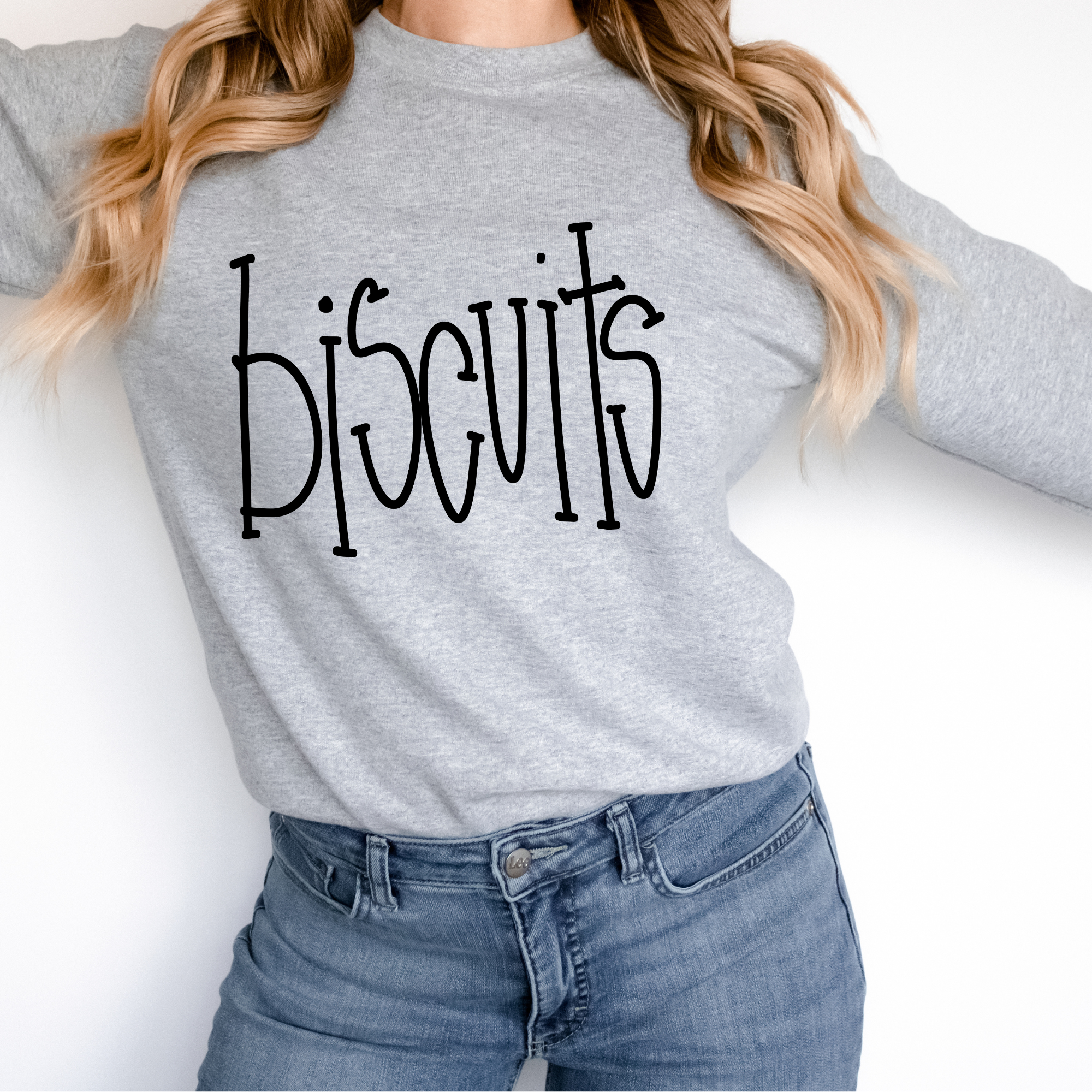 Biscuits Hand Letter DTF Transfer