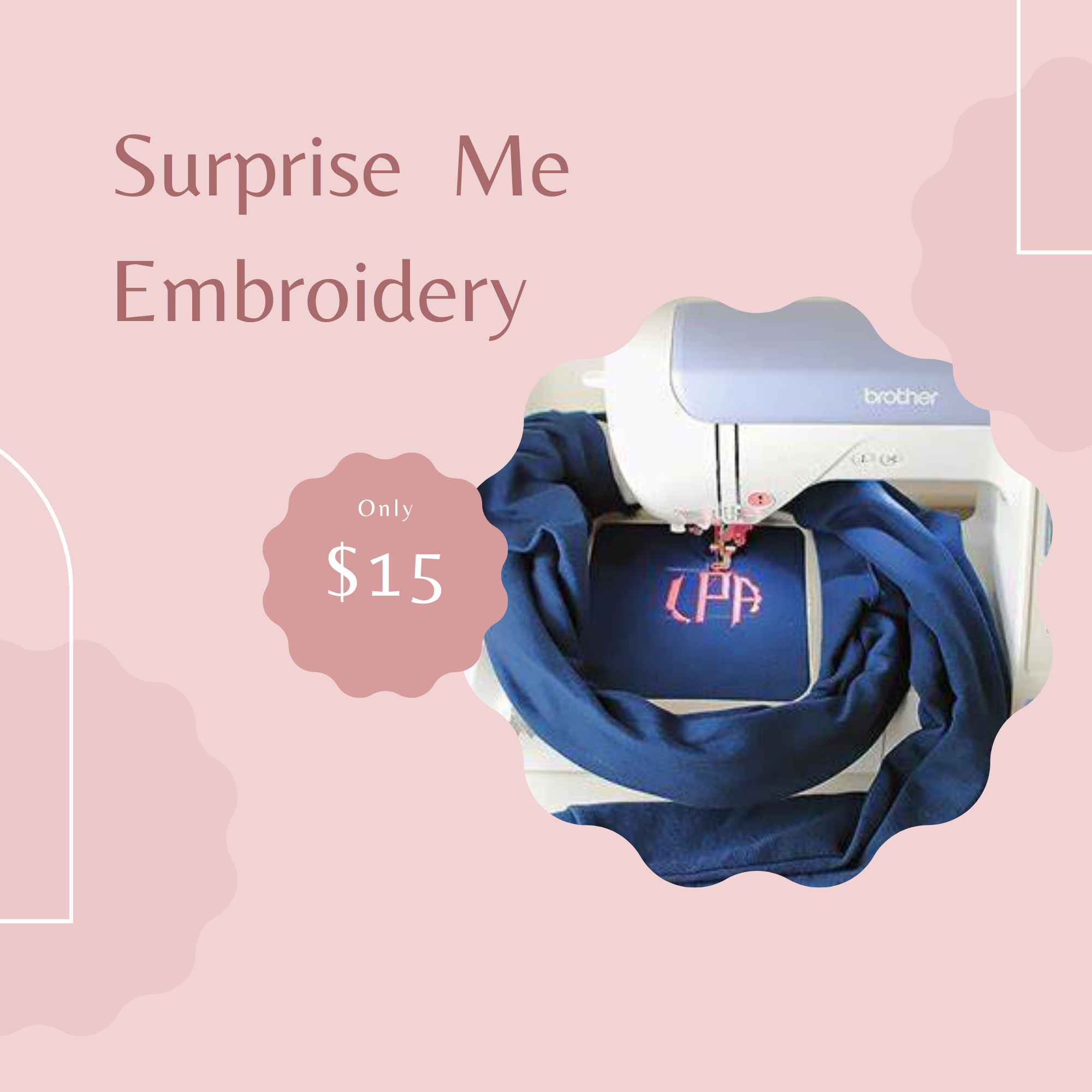 Surprise Me Embroidered Something | QUICK SHIP