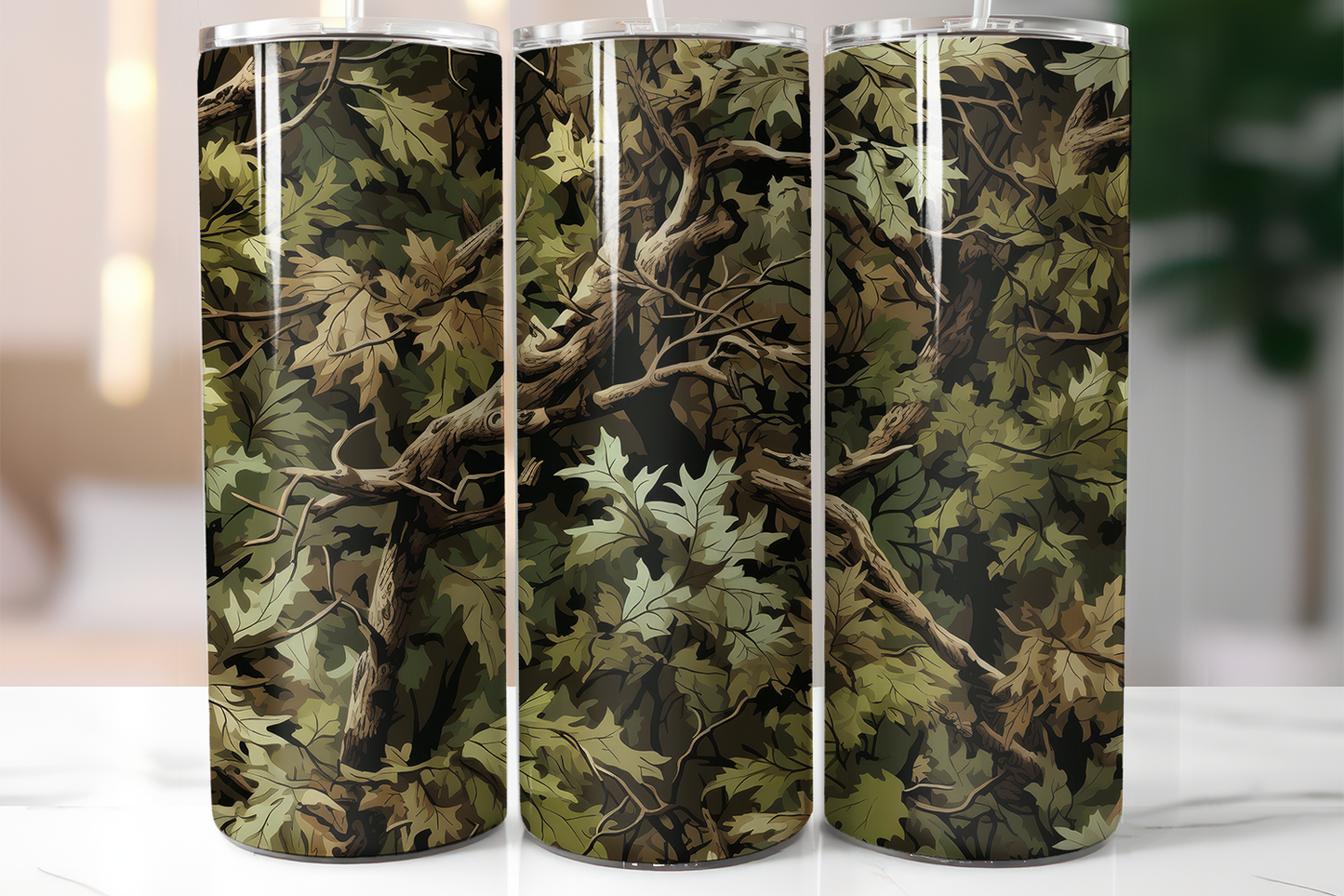 Camo 20oz Skinny Completed Tumbler