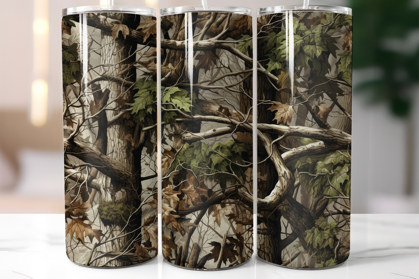 Camo 20oz Skinny Completed Tumbler