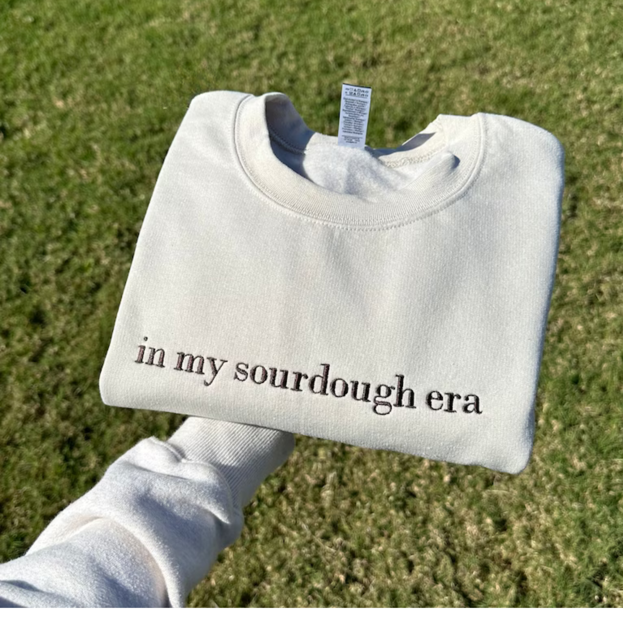 In My Sourdough Era Embroidered Sweatshirt | QUICK SHIP