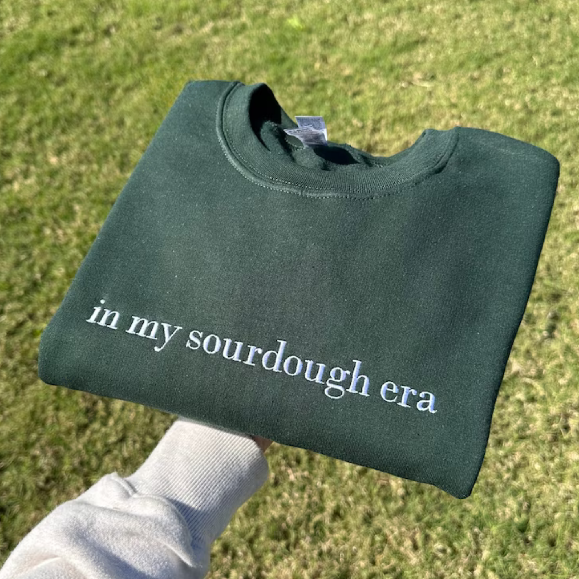 In My Sourdough Era Embroidered Sweatshirt | QUICK SHIP