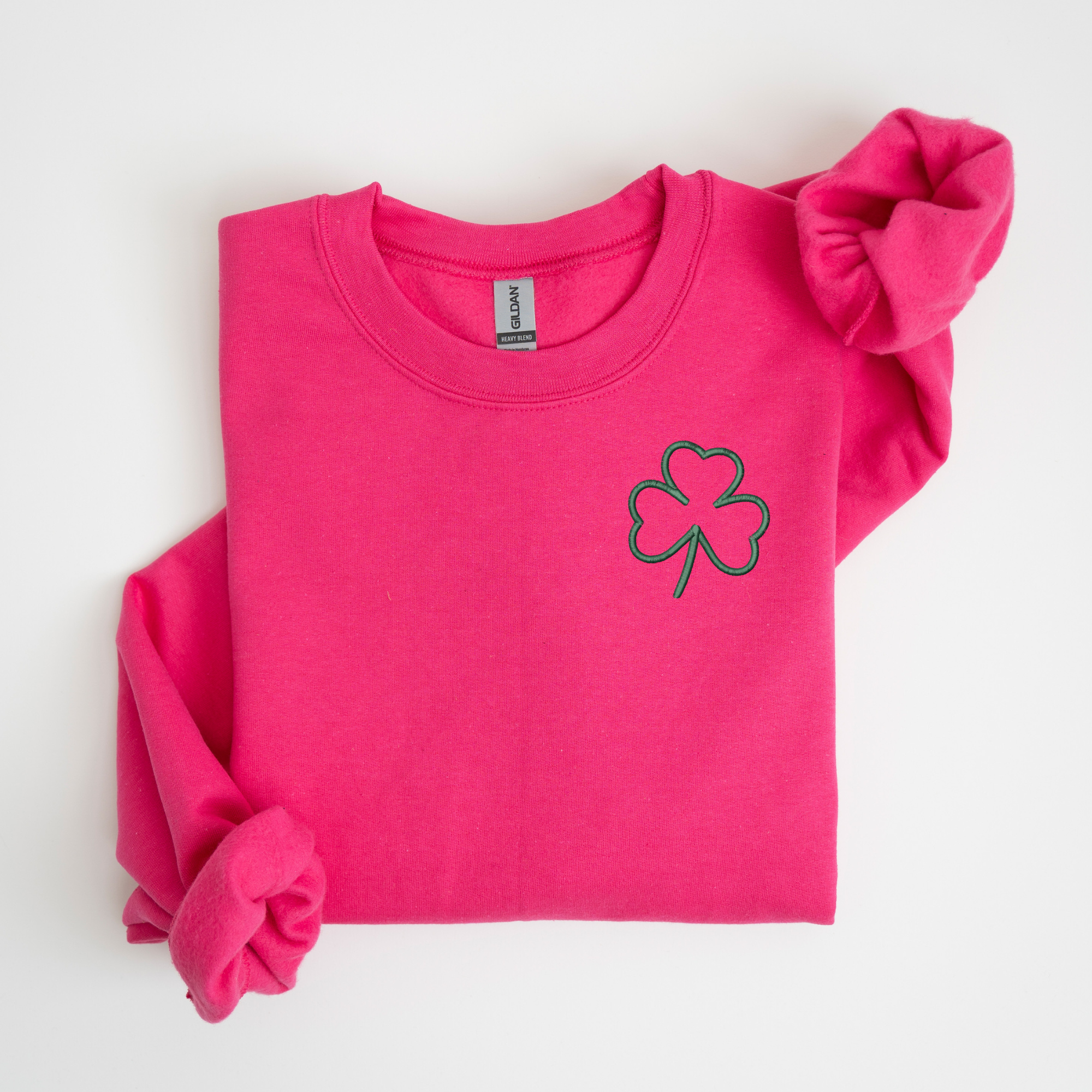 Clover Left Chest Embroidered Sweatshirt | QUICK SHIP