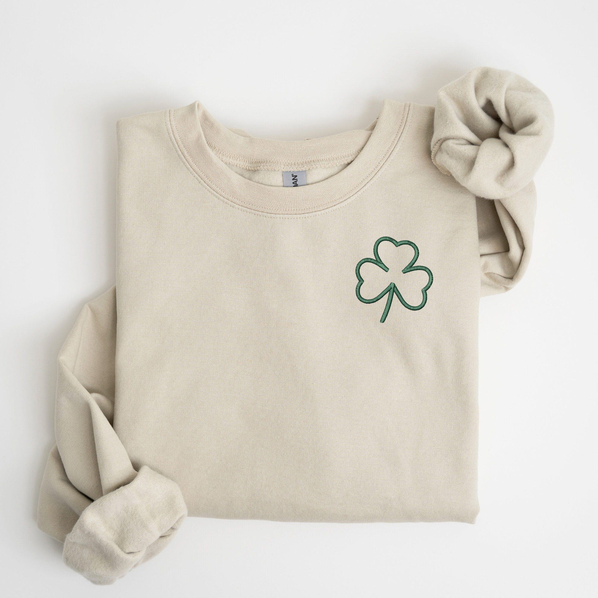 Clover Left Chest Embroidered Sweatshirt | QUICK SHIP