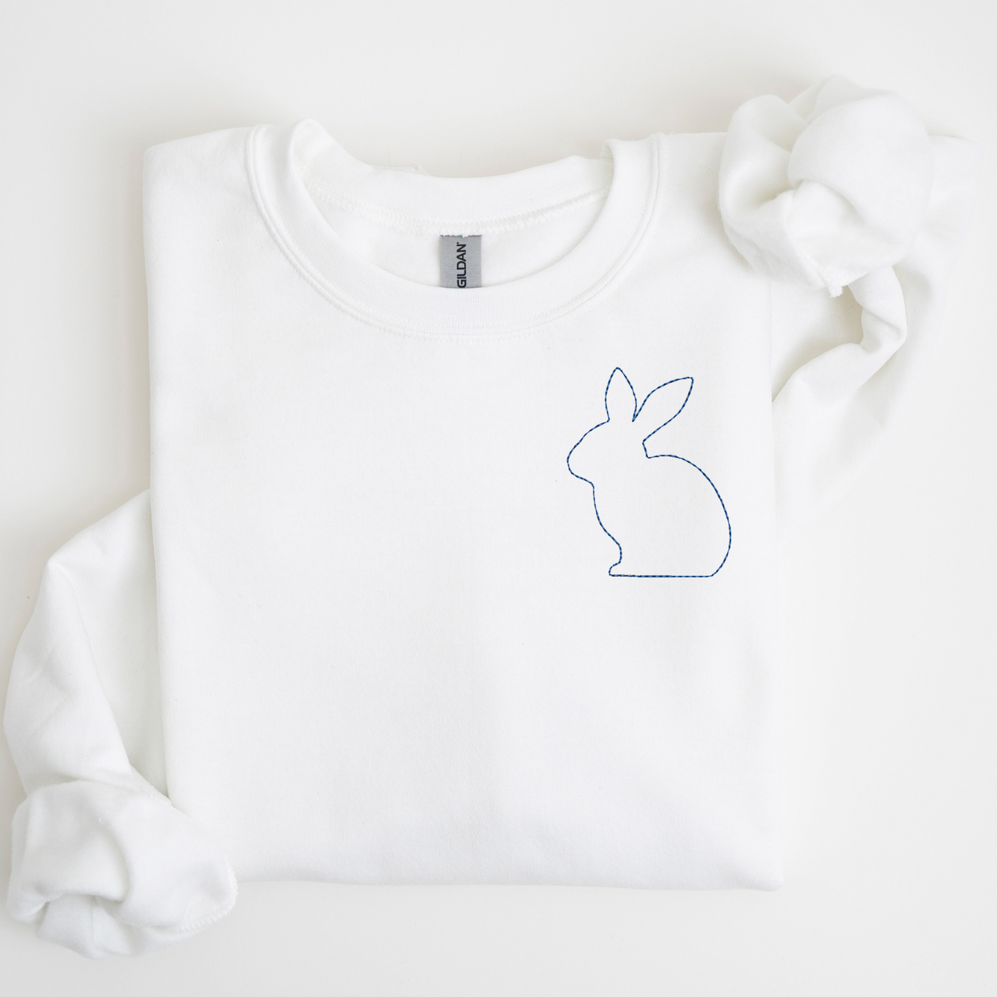 Stitched Bunny Embroidered Sweatshirt