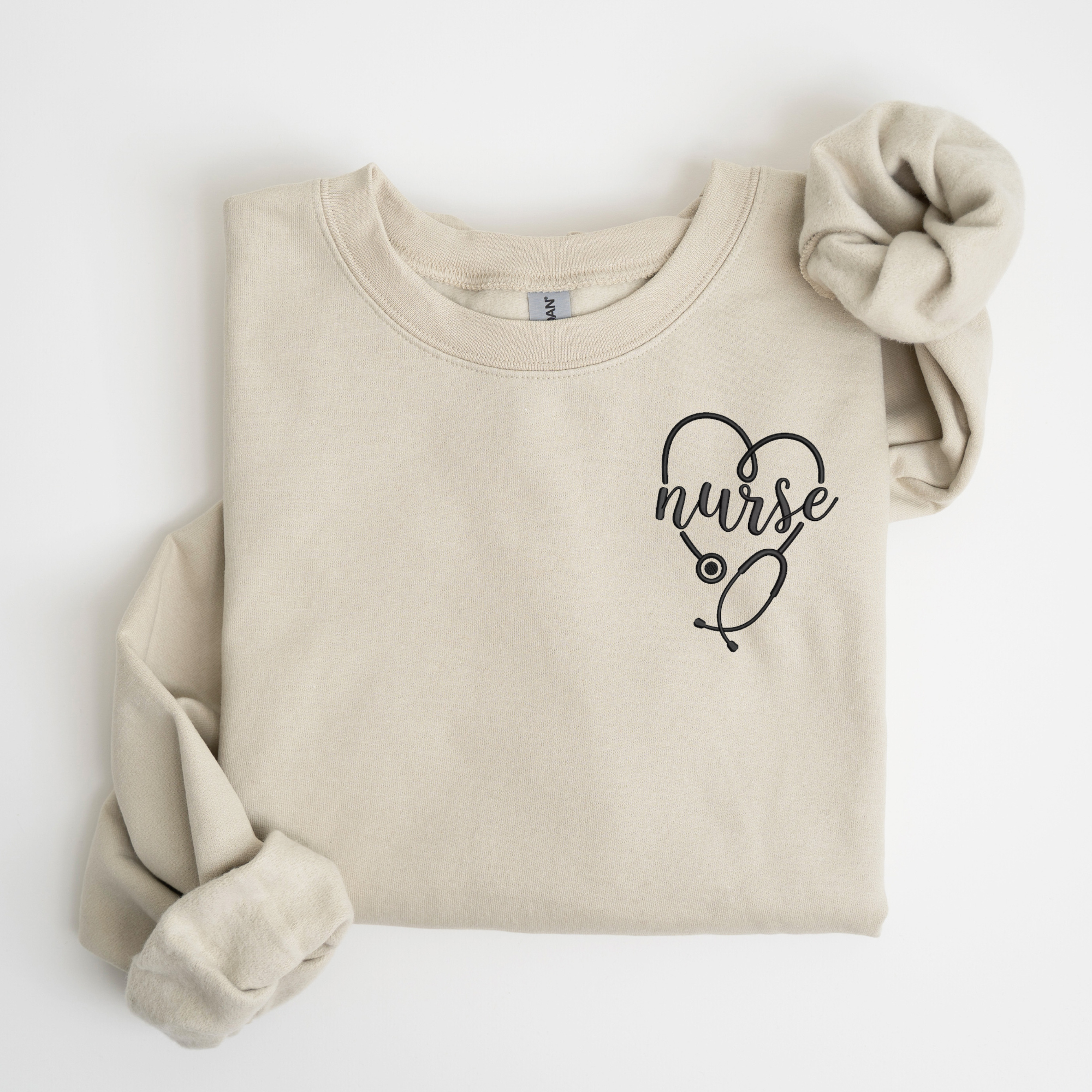 Nurse Left Chest Embroidered Sweatshirt | QUICK SHIP