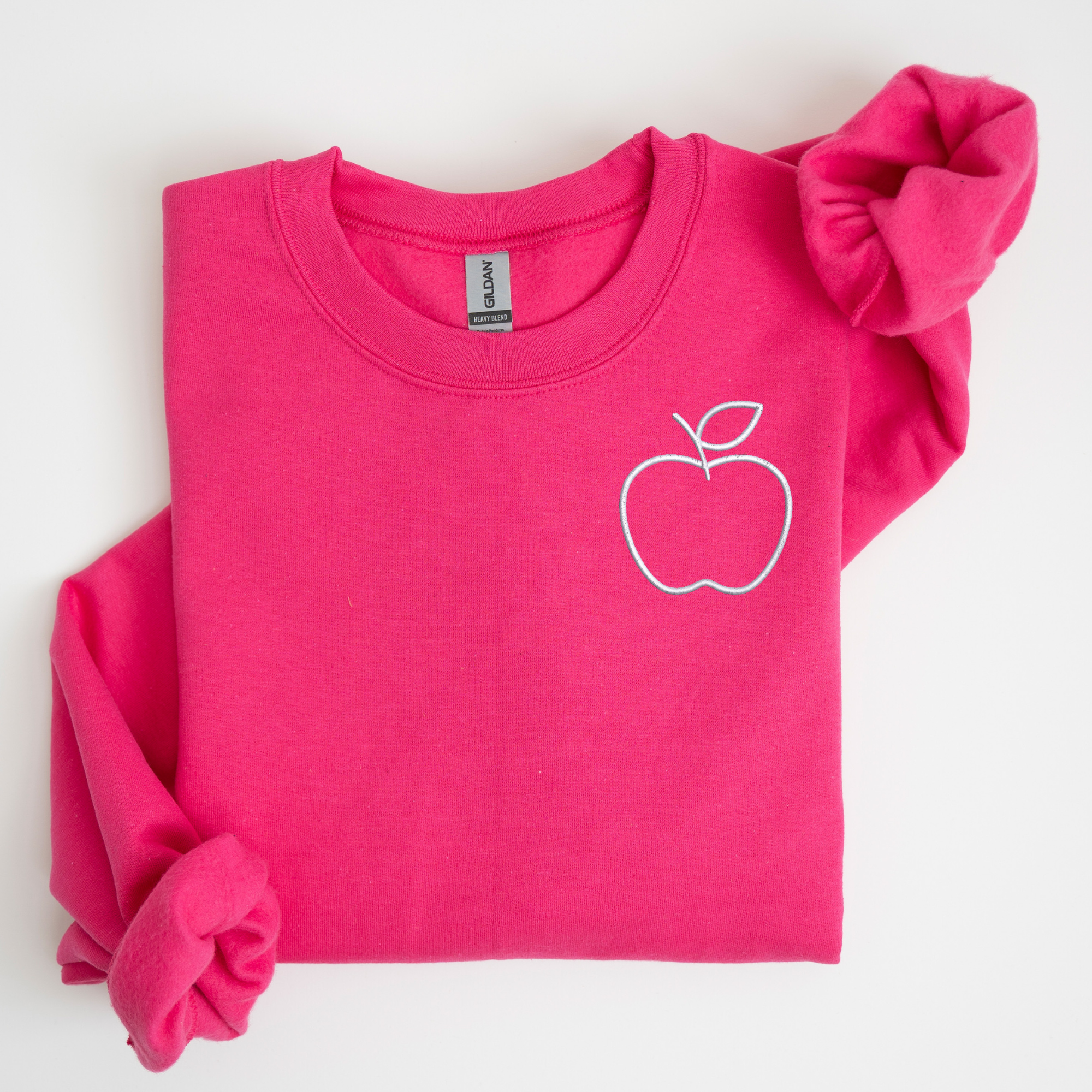 Apple Left Chest Embroidered Sweatshirt | QUICK SHIP