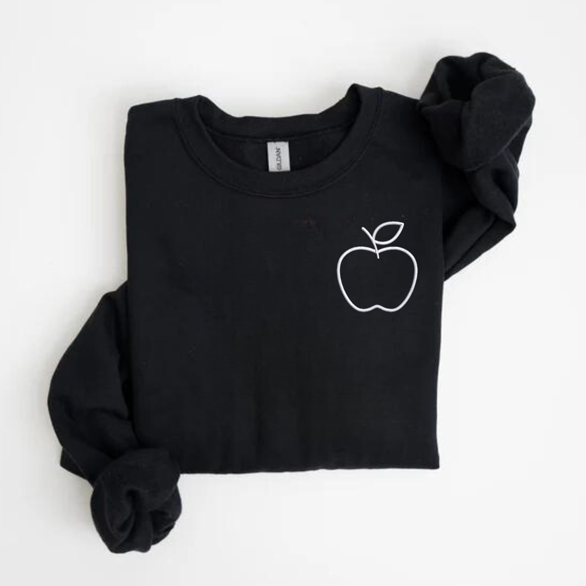 Apple Left Chest Embroidered Sweatshirt | QUICK SHIP