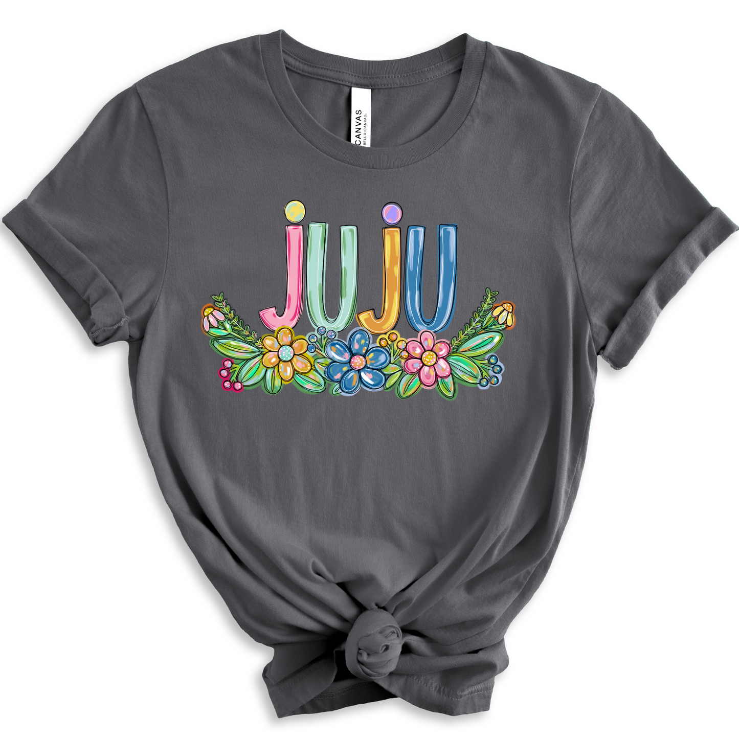 Juju Spring Floral Hand Painted DTF Transfer