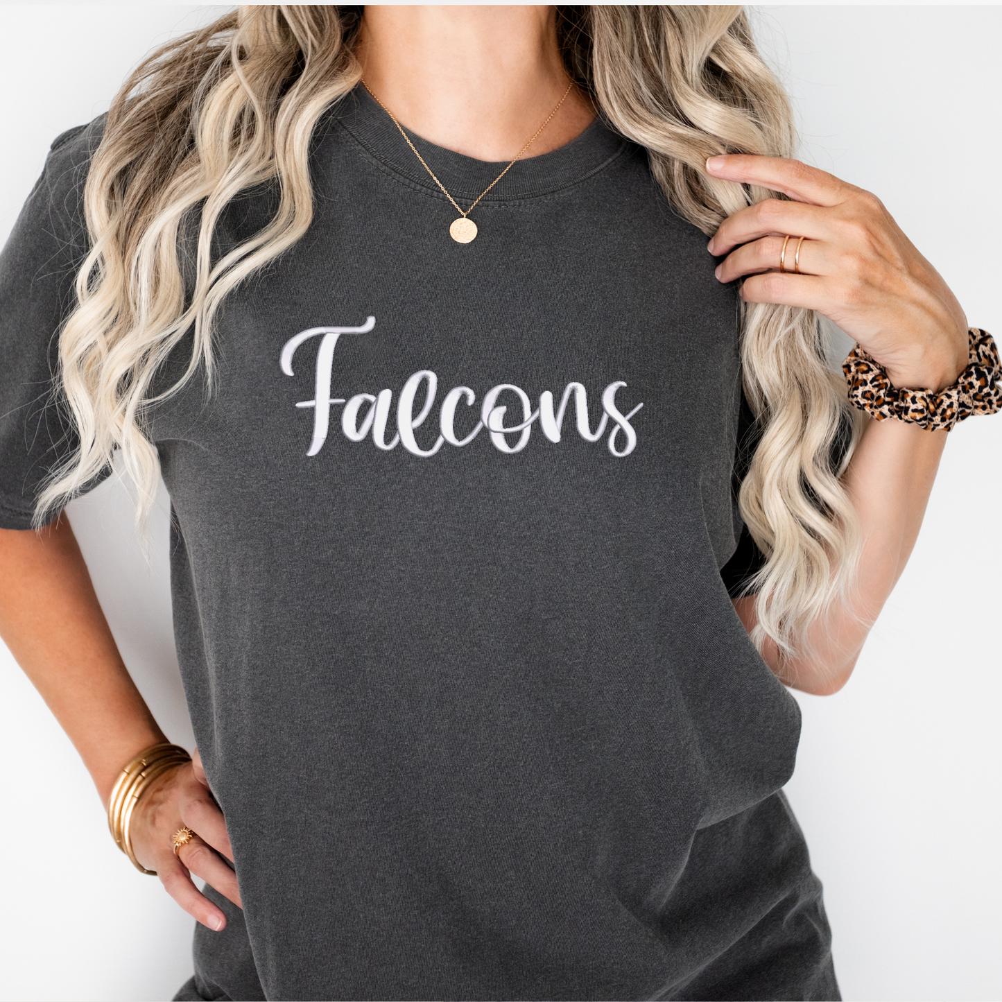 Falcons 3D Puff Embroidered CC Short Sleeve/Sweatshirt