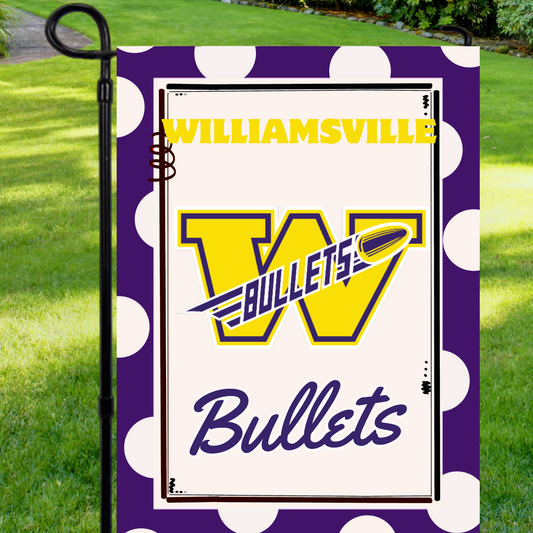 Williamsville Bullets Garden Flag