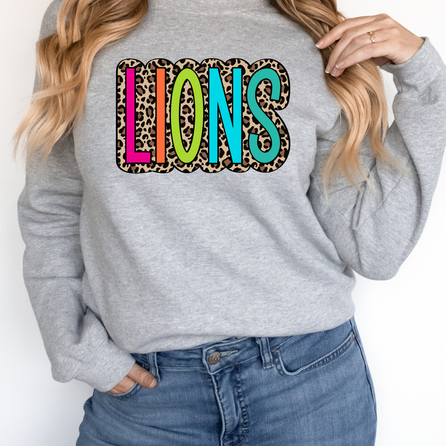 Lions Colorful Leopard DTF Transfer