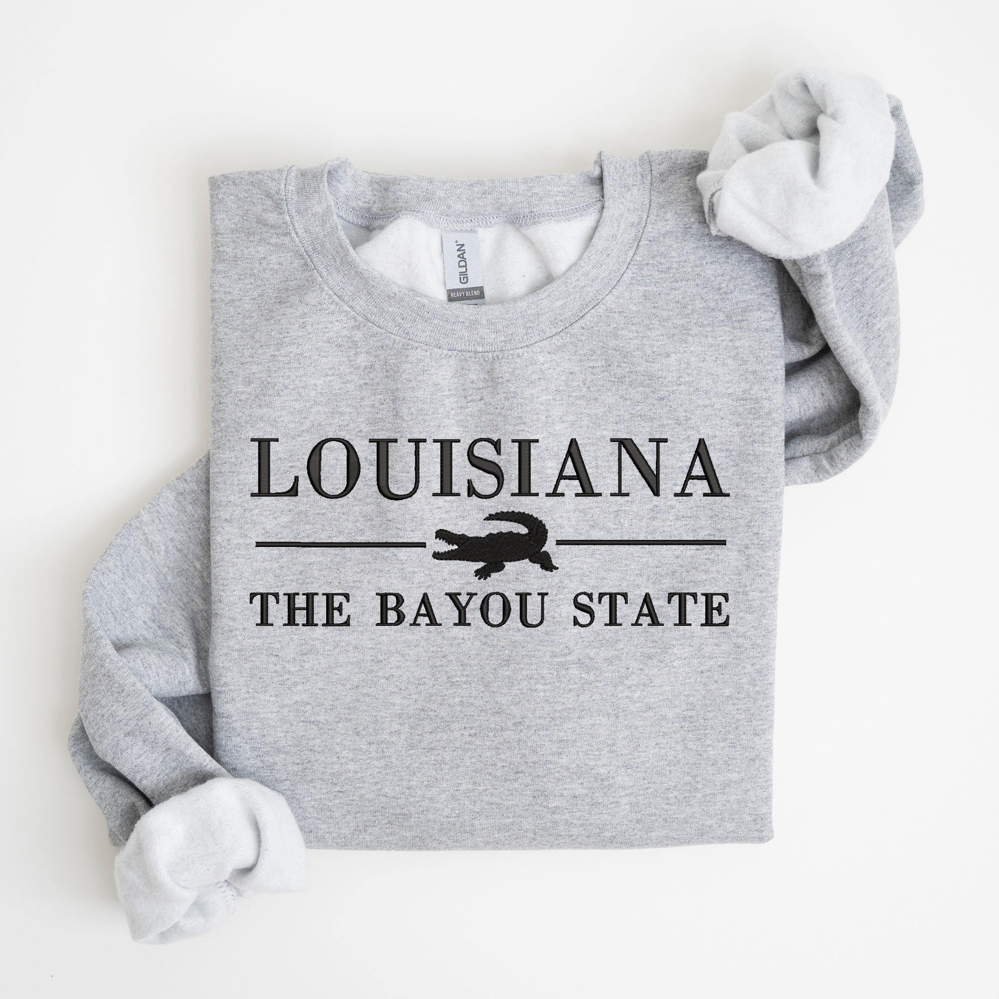 Louisiana The Bayou State Embroidered Shirt | QUICK SHIP