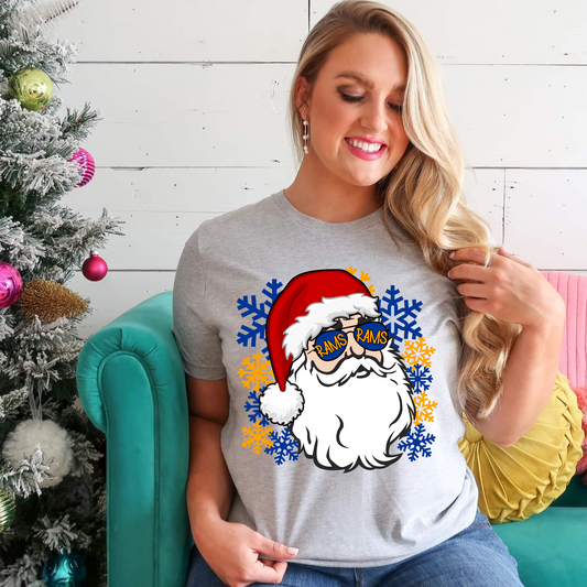 Rams Santa DTF Transfer