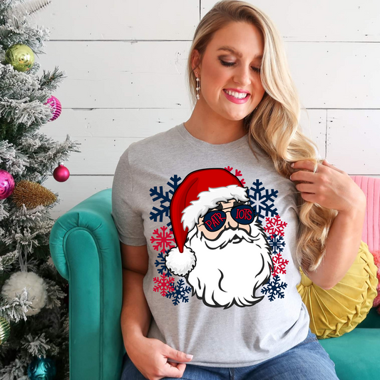 Patriots Santa DTF Transfer