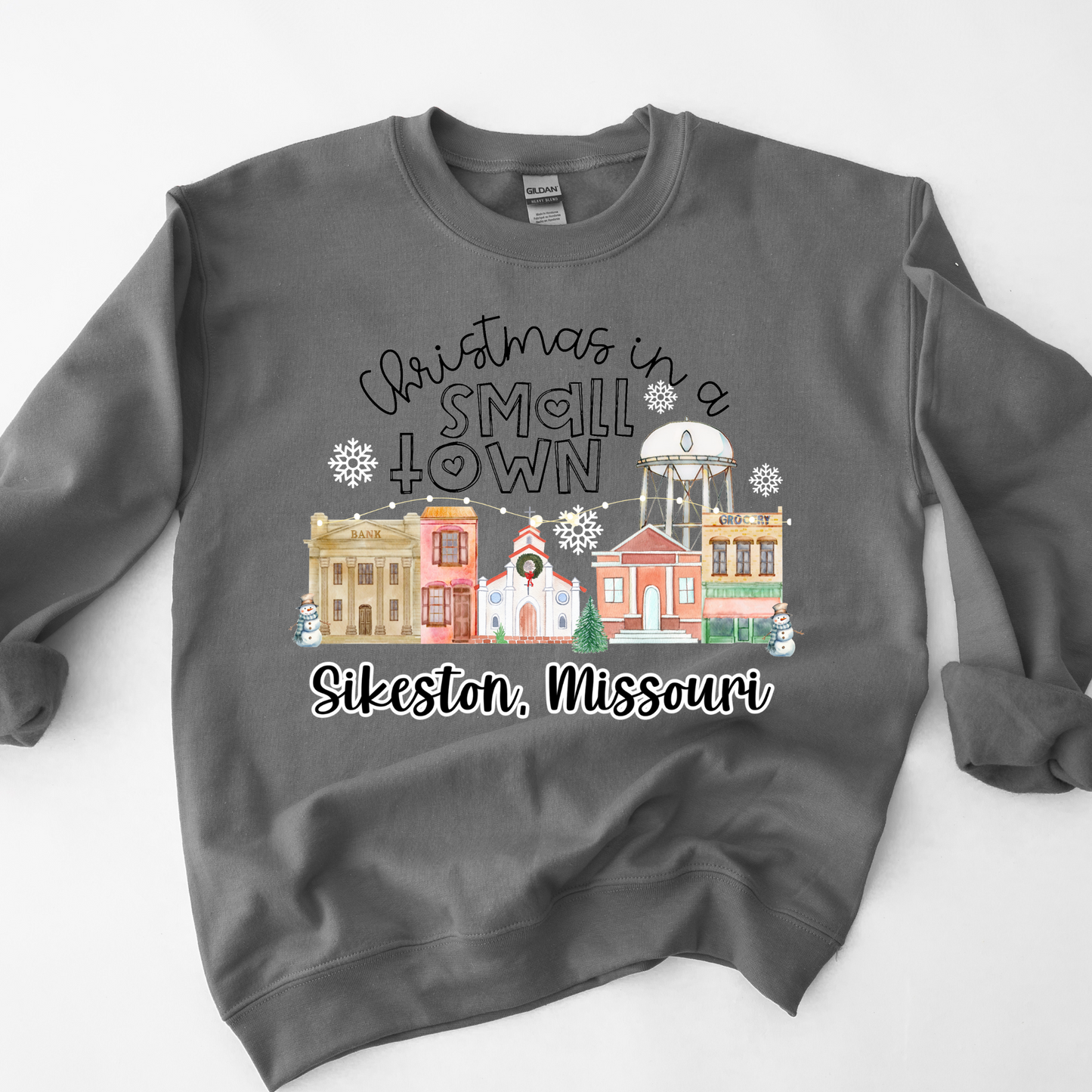 Christmas in a small town Sikeston, Missouri Graphic Tee or Sweatshirt