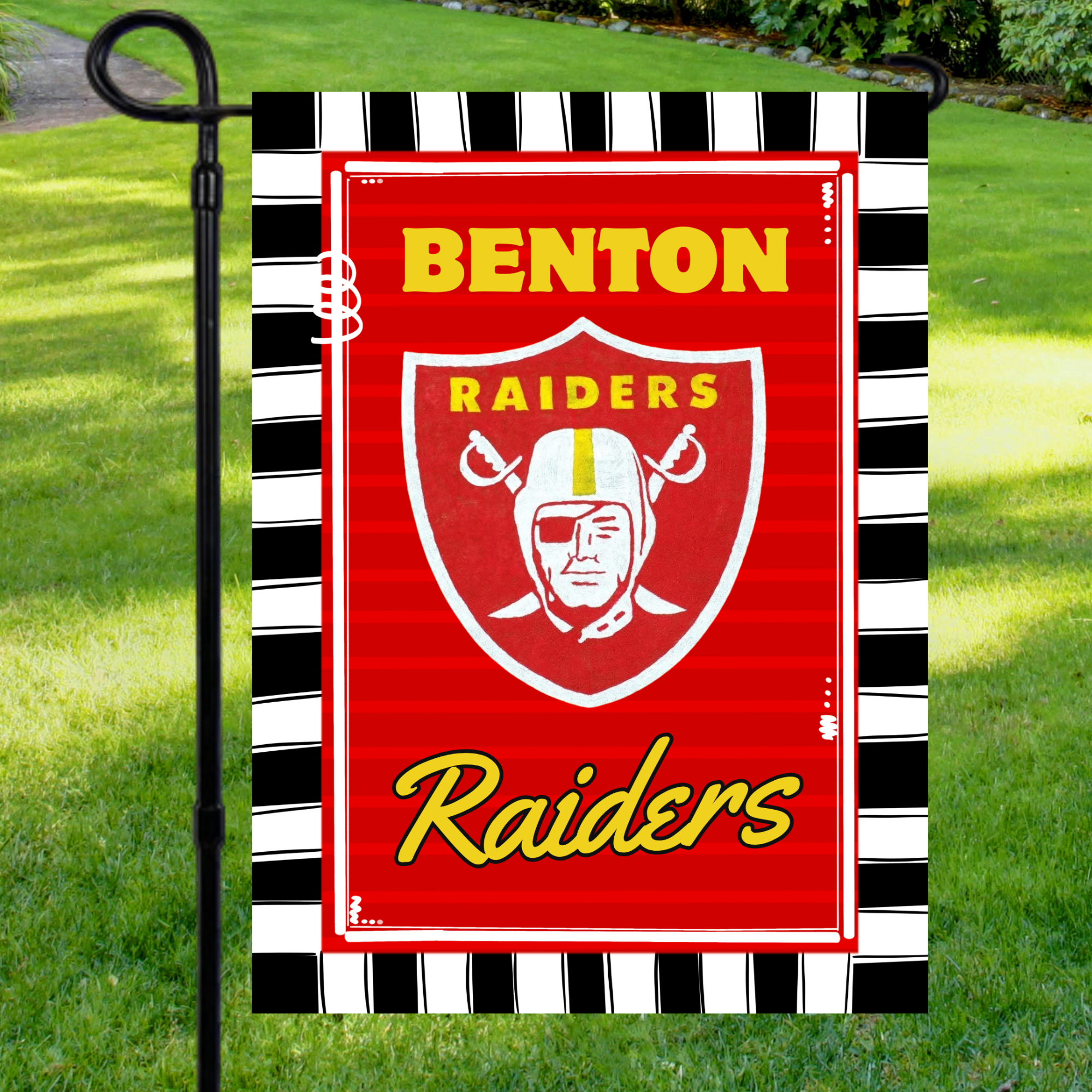 Benton Raiders Garden Flag