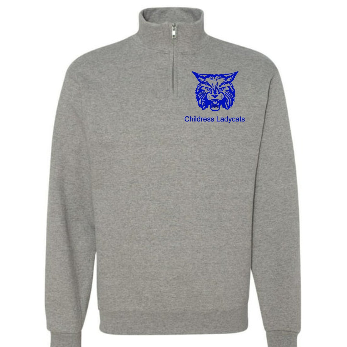 Childress Ladycats Embroidered Quarter Zip Fleece Sweatshirt