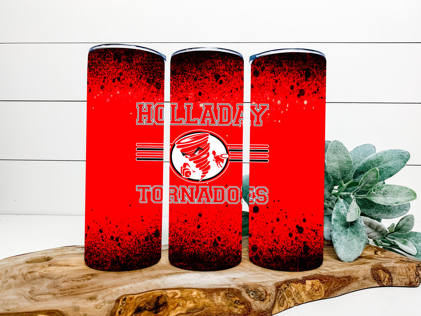 Holladay Tornadoes Completed 20oz Skinny Tumbler