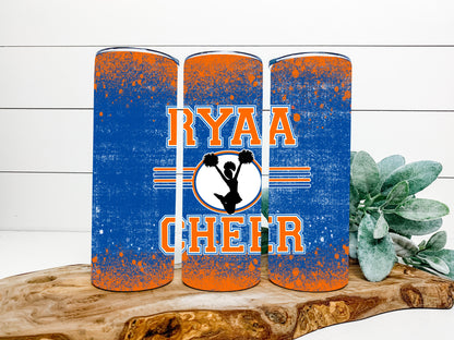 RYAA Cheer Completed 20oz Skinny Tumbler