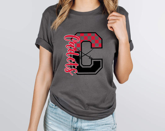 Cadets  Checkered Graphic Tee