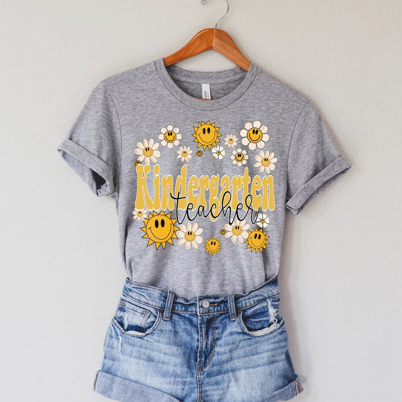 Kindergarten teacher Retro Graphic Tee