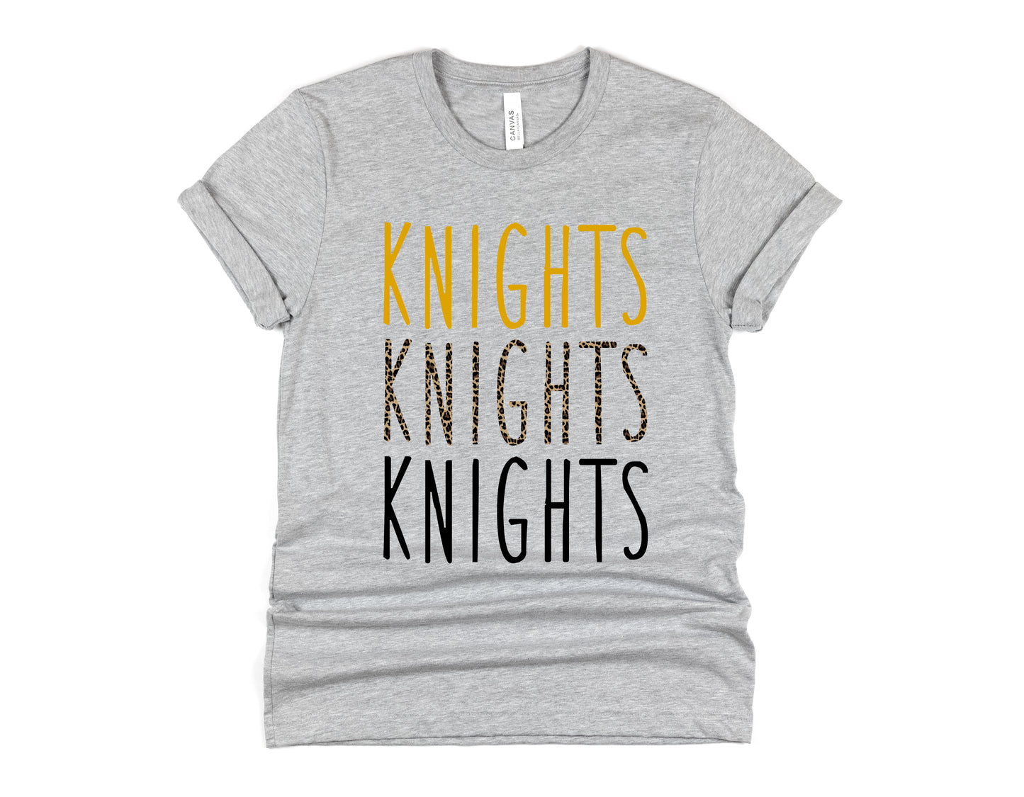 Knights Stacked Skinny Mascot Graphic Tee