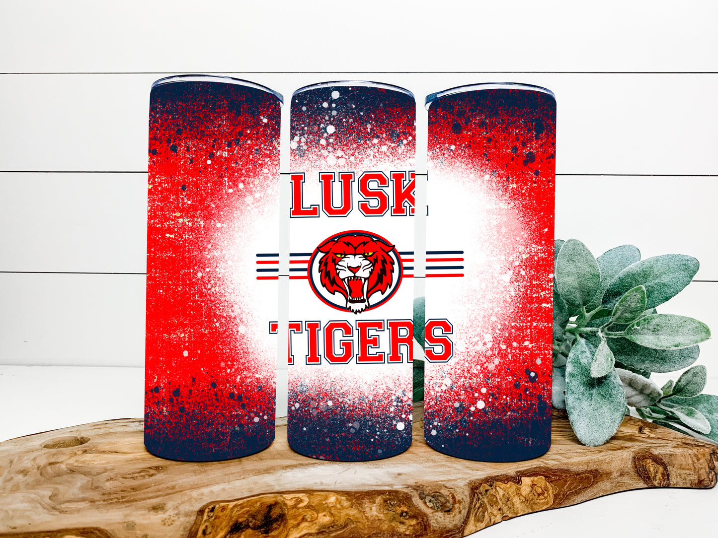 Lusk Tigers Completed 20oz Skinny Tumbler