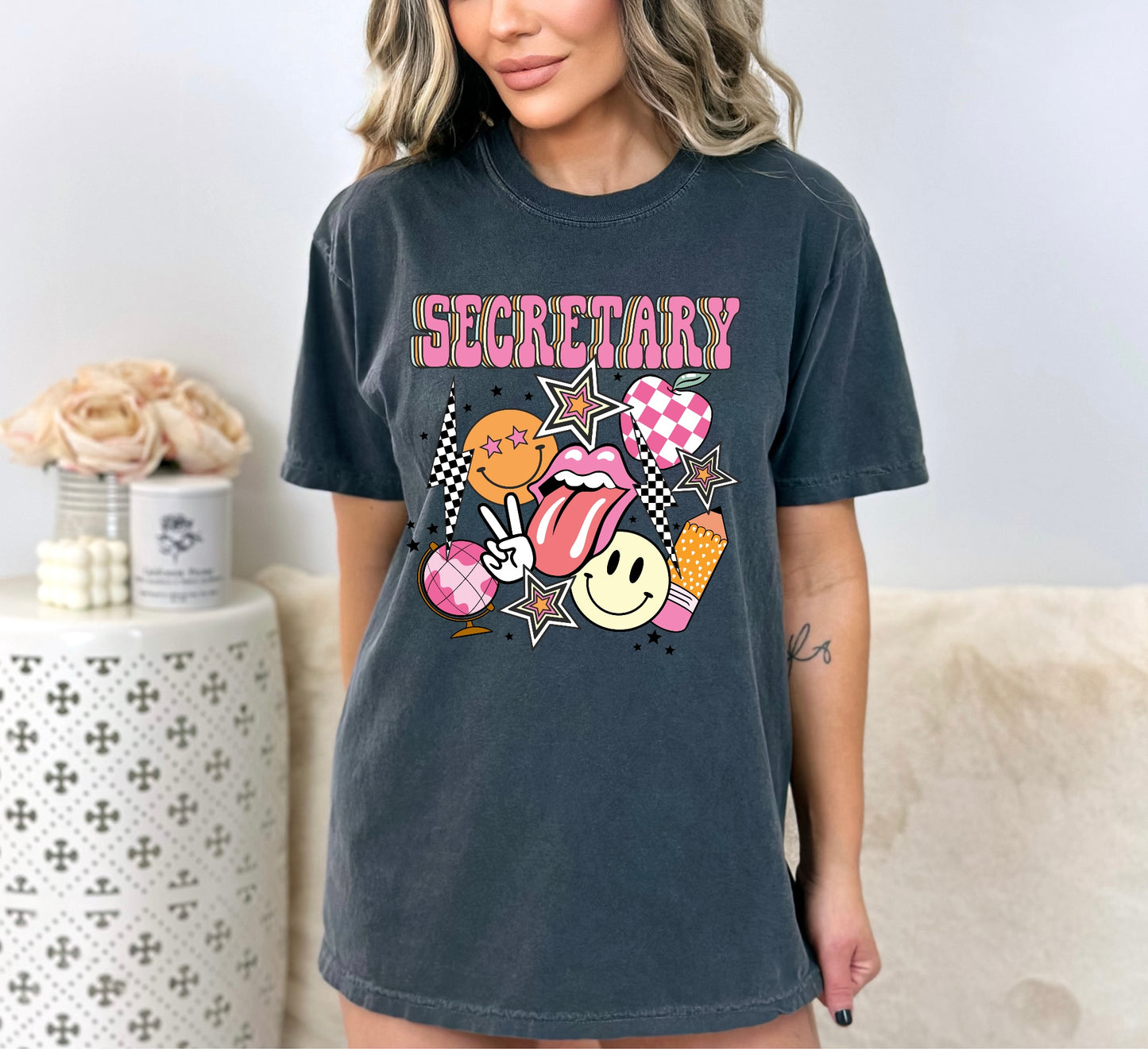 Secretary Preppy Graphic Tee