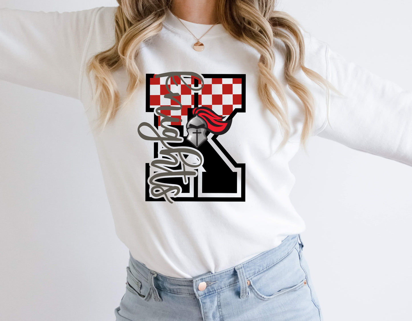 Knights Checkered Graphic Tee