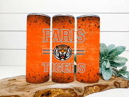 Paris Tigers Completed 20oz Skinny Tumbler