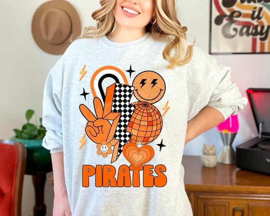 Pirates Orange DTF Transfer