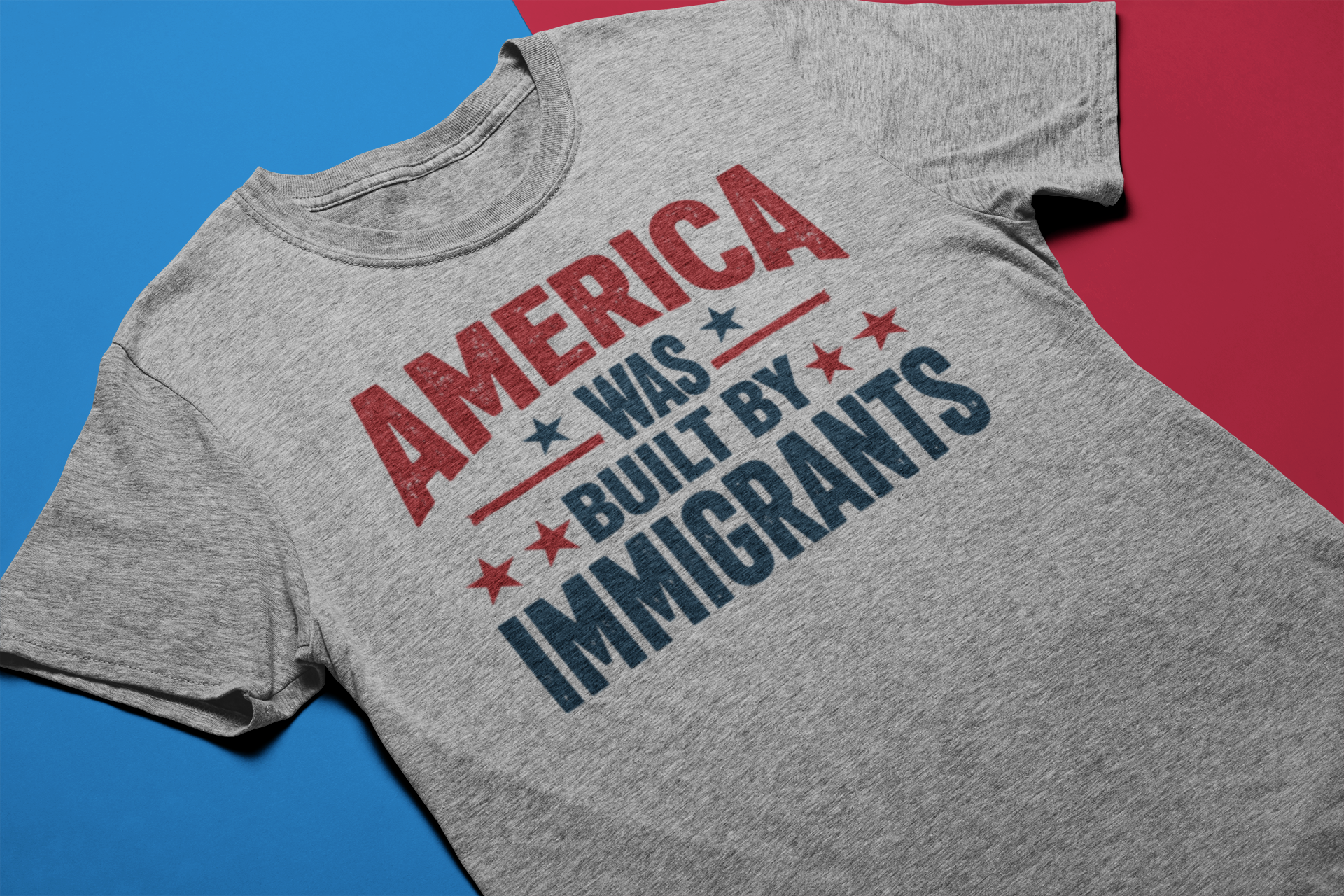 America Was Built By Immigrants Graphic Tee
