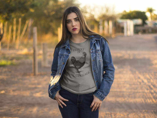 Fowl language printed shirt